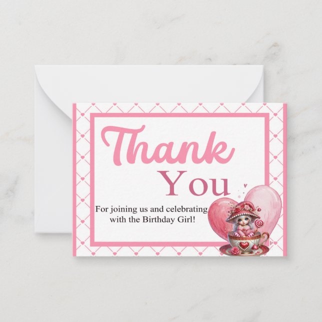 Carte De Correspondance Mignonne Tasse à Thé (Devant)