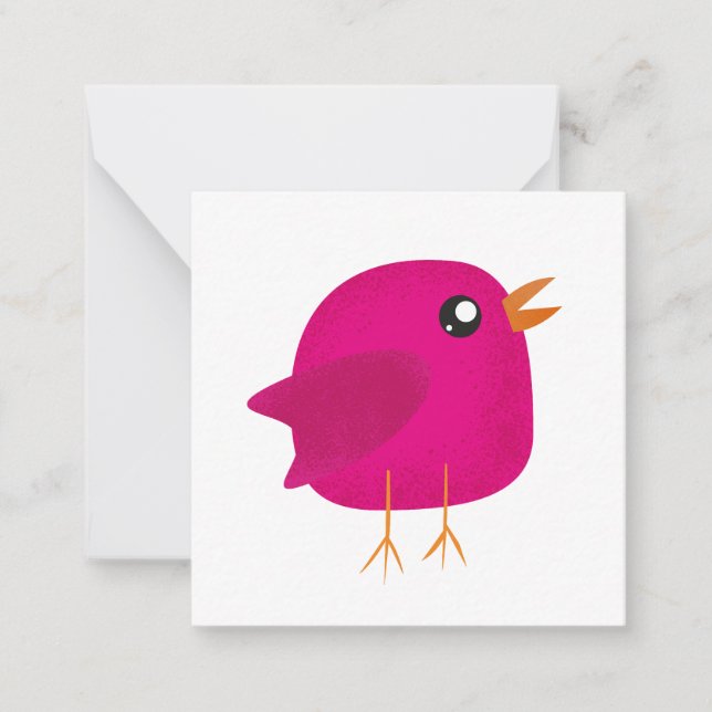 Carte De Correspondance Mignons oiseaux pour enfants   (Devant)
