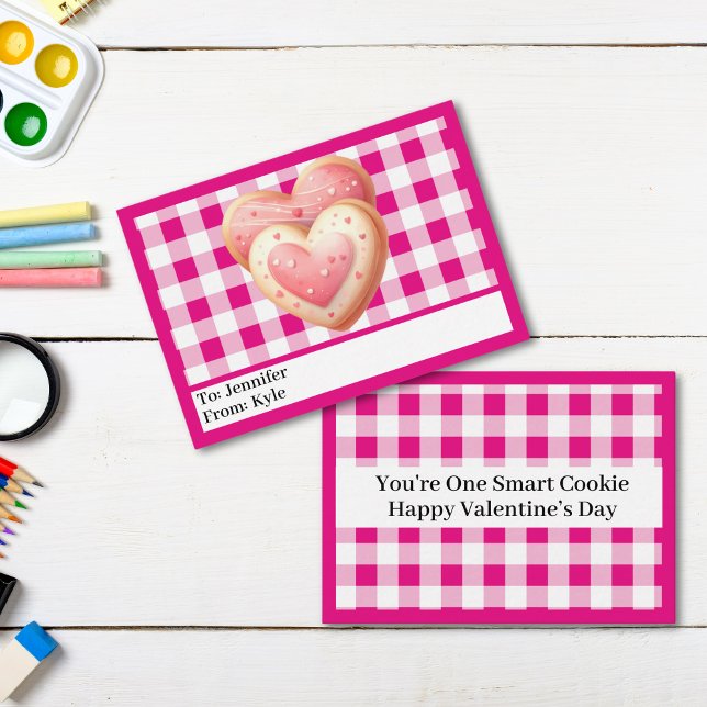 Carte De Correspondance Mini classe rose mignonne Saint Valentin (Créateur téléchargé)