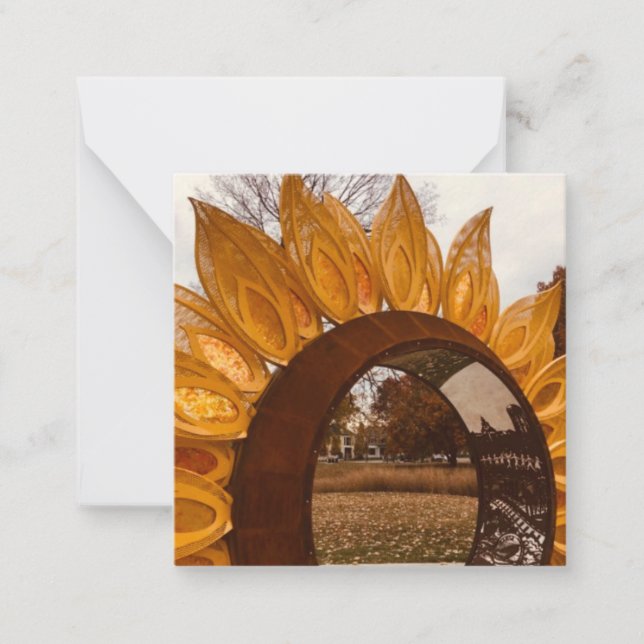 Carte De Correspondance Mini notes de Z "Sunflower Kansas" (Devant)