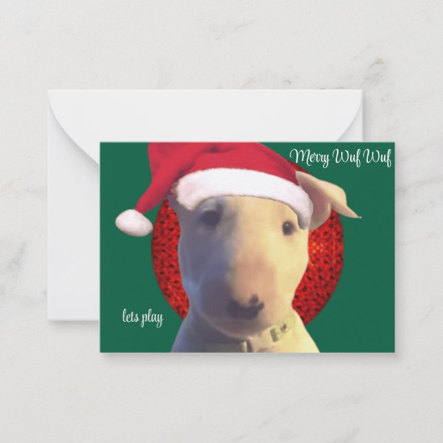 Carte De Correspondance mini santa toutou toutou (Devant)