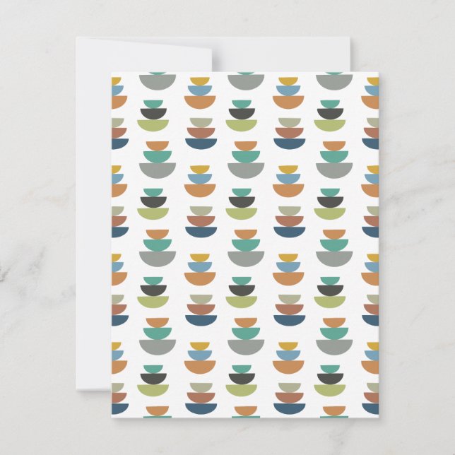 Carte De Correspondance Minimalisme moderne du milieu du siècle (Devant)