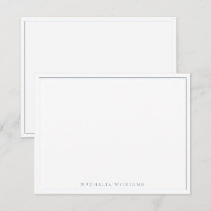 Carte De Correspondance Minimaliste Basic Personnaliser Dusty Blue