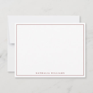 Carte De Correspondance Minimaliste Basic Personnaliser la papeterie Maroo