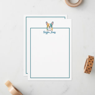 Carte De Correspondance Minimaliste – Bouledogue Français