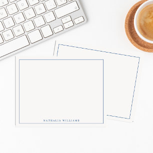 Carte De Correspondance Minimaliste de base Personnaliser la papeterie ble