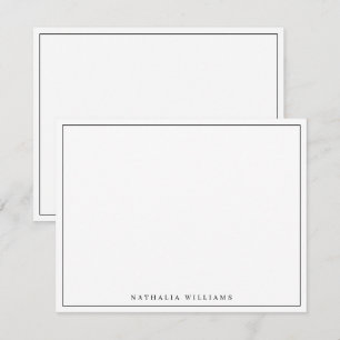 Carte De Correspondance Minimaliste de base personnalisez la papeterie noi