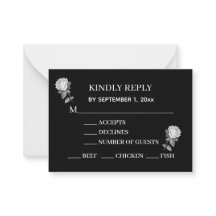 Minimaliste, Élégant, Noir & Blanc avec Réponse de