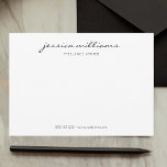 Carte De Correspondance Minimaliste Moderne Calligraphie Professionnel<br><div class="desc">Minimaliste et professionnel.</div>