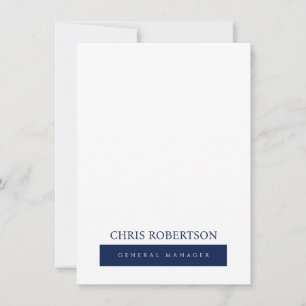 Carte De Correspondance Minimaliste Moderne Simple