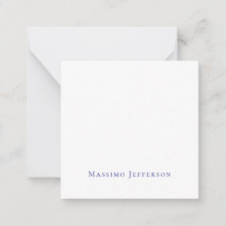 Carte De Correspondance Minimaliste Moderne Simple Nom Propre