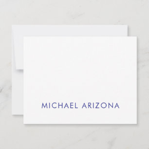 Carte De Correspondance Minimaliste Moderne Simple Nom Propre