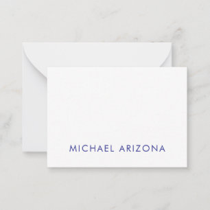 Carte De Correspondance Minimaliste Moderne Simple Nom Propre