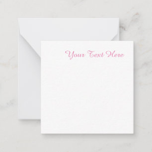 Carte De Correspondance minimaliste professionnel rose féminin