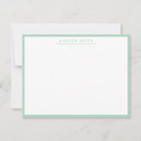 Mint Vert Simple Ligne Moderne Classique Minimalis