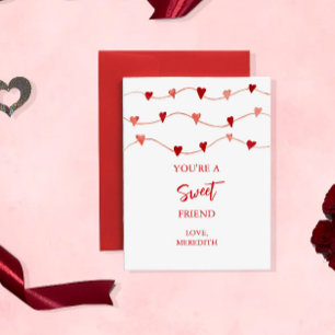 Carte De Correspondance Minuscule Tu es un doux ami Saint-Valentin