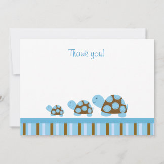 Carte De Correspondance Mod Turtles (Bleu) Flat Merci notes