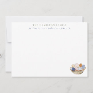 Carte De Correspondance Modern Easter Eggs Family