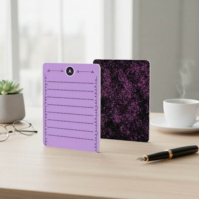 Carte De Correspondance Modern, Elegant Abstract Stationery Flat Note Card (Créateur téléchargé)