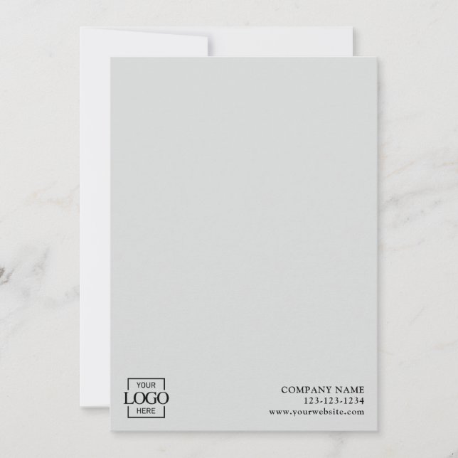 Carte De Correspondance Modern Simple Business Logo Professional Editable (Devant)