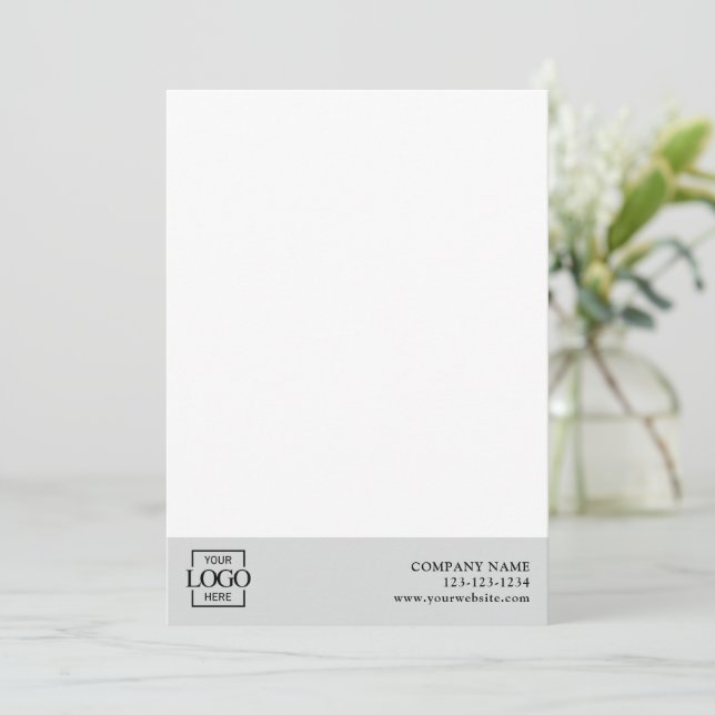 Carte De Correspondance Modern Simple Business Logo Professional Editable (Debout devant)