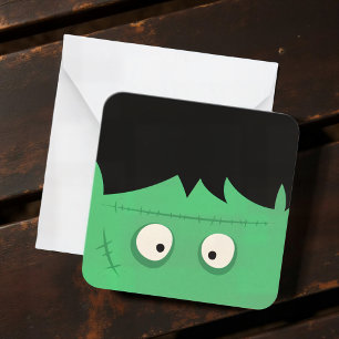 Carte De Correspondance Moderne Cute Frankenstein Monster Halloween
