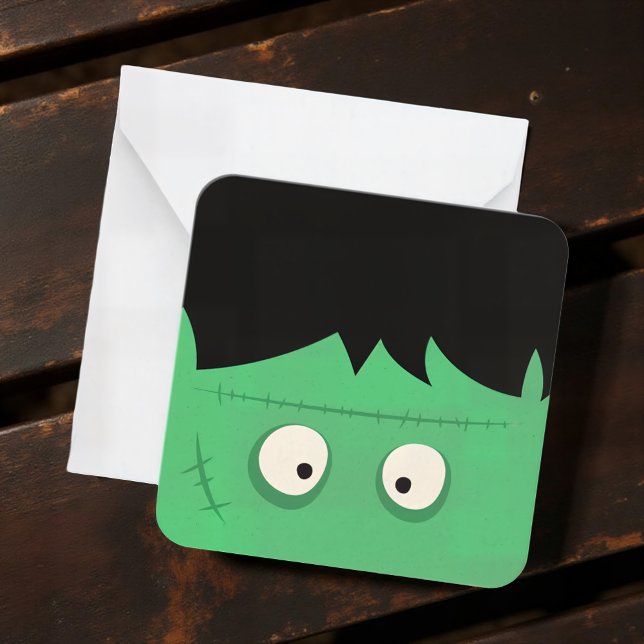 Carte De Correspondance Moderne Cute Frankenstein Monster Halloween (Créateur téléchargé)