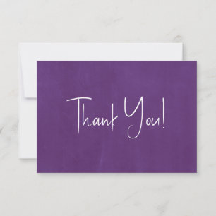 Carte De Correspondance Moderne minimaliste Merci Mariage violet