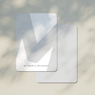 Carte De Correspondance Moderne Monogramme surdimensionné Initiale & Nom