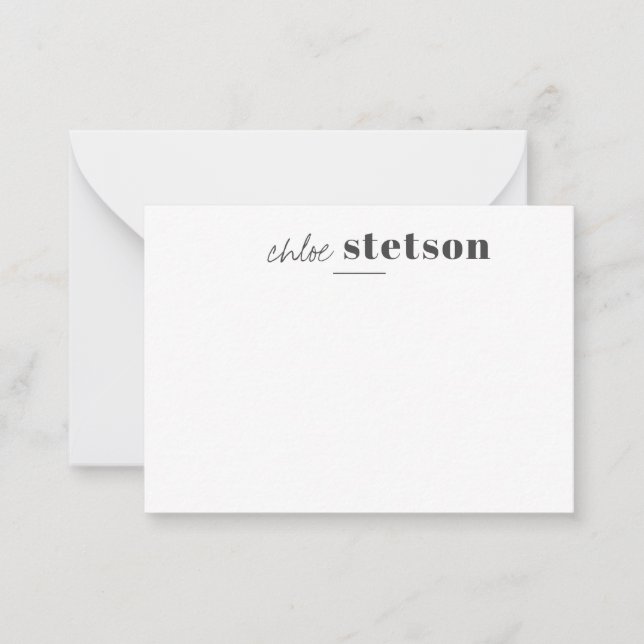 Carte De Correspondance Moderne Personnalisé (Devant)