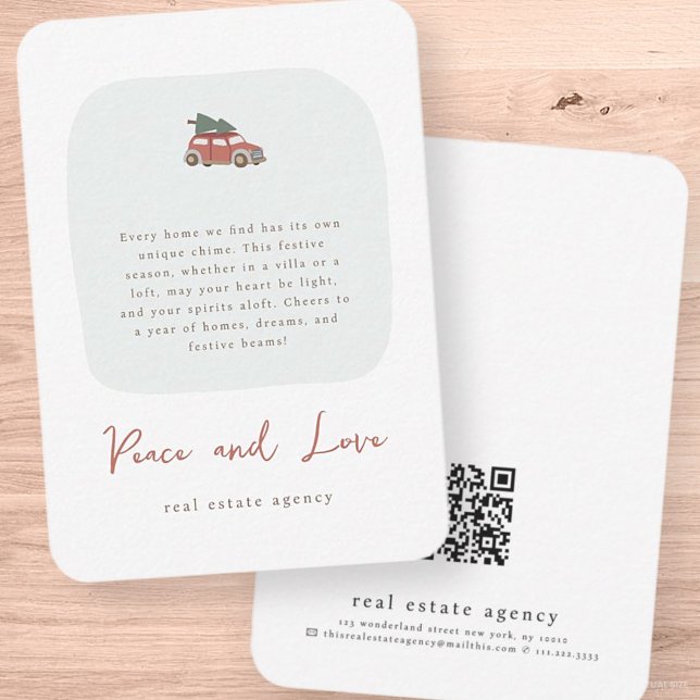 Carte De Correspondance Moderne Simple Chic Immobilier Vacances (Créateur téléchargé)