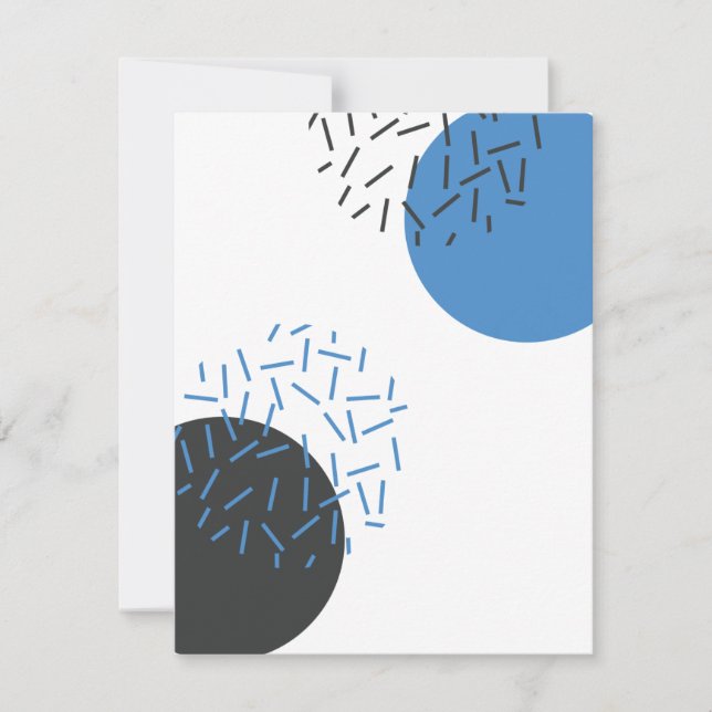 Carte De Correspondance Moderne, simple, cool, abstrait, motif graphique (Devant)