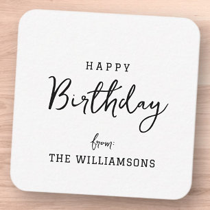 Carte De Correspondance Moderne simple Preppy Happy Anniversaire Salutatio