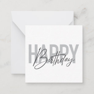 Carte De Correspondance Moderne, simple, urbain, cool Joyeux anniversaire