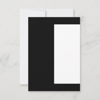 Carte De Correspondance moitié blanc noir moitié noir moitié noir blanc
