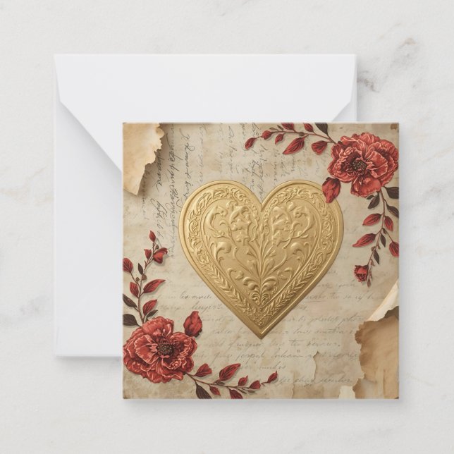 Carte De Correspondance Mon cœur  (Devant)