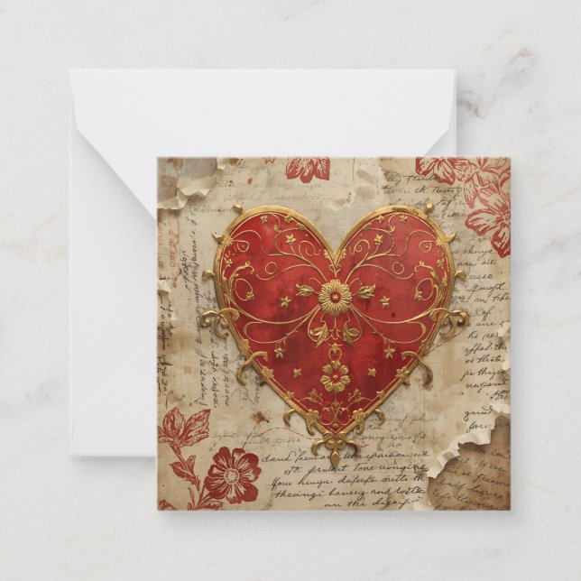 Carte De Correspondance Mon cœur  (Devant)