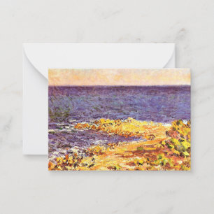 Carte De Correspondance Monet - La Méditerranée à Antibes