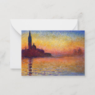 Carte De Correspondance Monet - San Giorgio Maggiore à Dusk