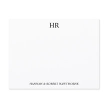 Monogramme Classique Élégant Minimaliste pour Coup