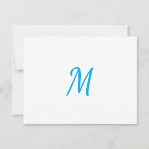 Carte De Correspondance Monogramme Classique Élégant Minimaliste Professio