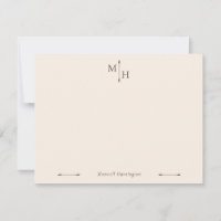 Monogramme de pointe de flèche minimaliste élégant