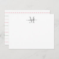 Monogramme de script chic moderne