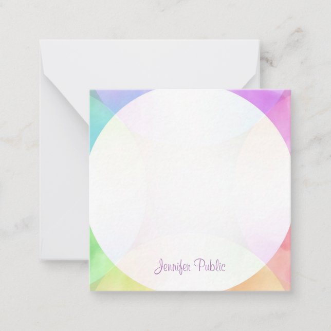 Carte De Correspondance Monogramme de script manuscrit élégant et moderne (Devant)