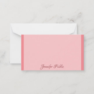Carte De Correspondance Monogramme de script manuscrit personnalisé couleu