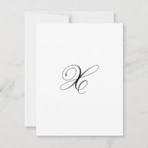 Monogramme de script personnalisé "X"