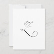 Monogramme de script personnalisé "Z"