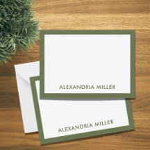 Monogramme minimal moderne Nom Olive