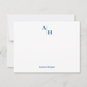 Carte De Correspondance Monogramme professionnel moderne