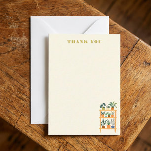 Carte De Correspondance Montage en bois Plante coloré